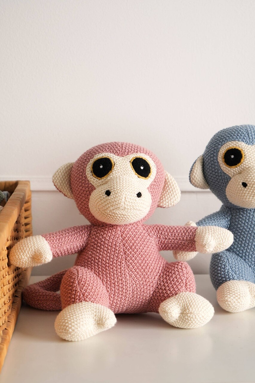 100% Handmade Cotton knitted Soft Monkey Plush Toy/Soft Toys